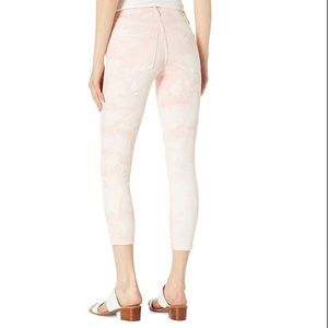 Lucky Brand Pink Tie-Dye Cropped Ankle Jeans